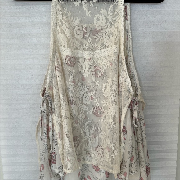 Free People Miss Mackenzie Top in Pearl Combo. Ivory Size Small - Picture 4 of 9